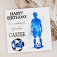Watercolour Boys Football Birthday Card