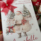 Personalised Christmas Card Santa & His Sack