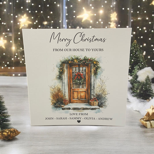 Personalised Christmas Card Pack 10, 20, 30, 40, 50