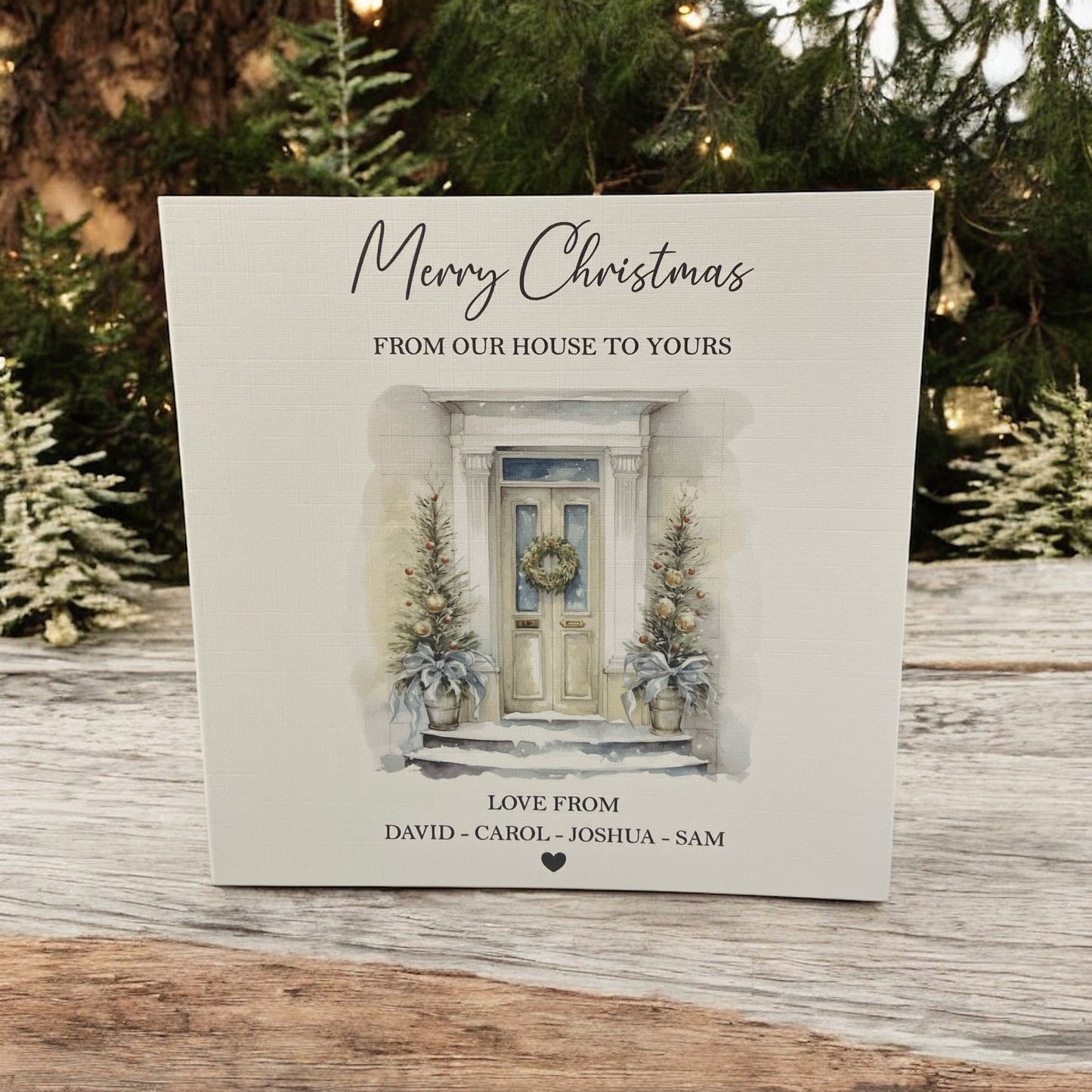 Personalised Christmas Card Pack 10, 20, 30, 40, 50