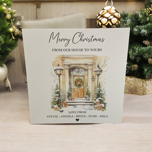 Personalised Christmas Card Pack 10, 20, 30, 40, 50