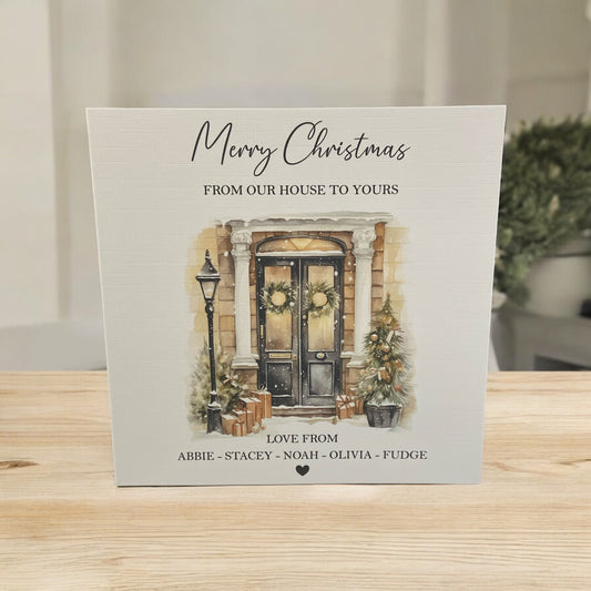 Personalised Christmas Card Pack 10, 20, 30, 40, 50