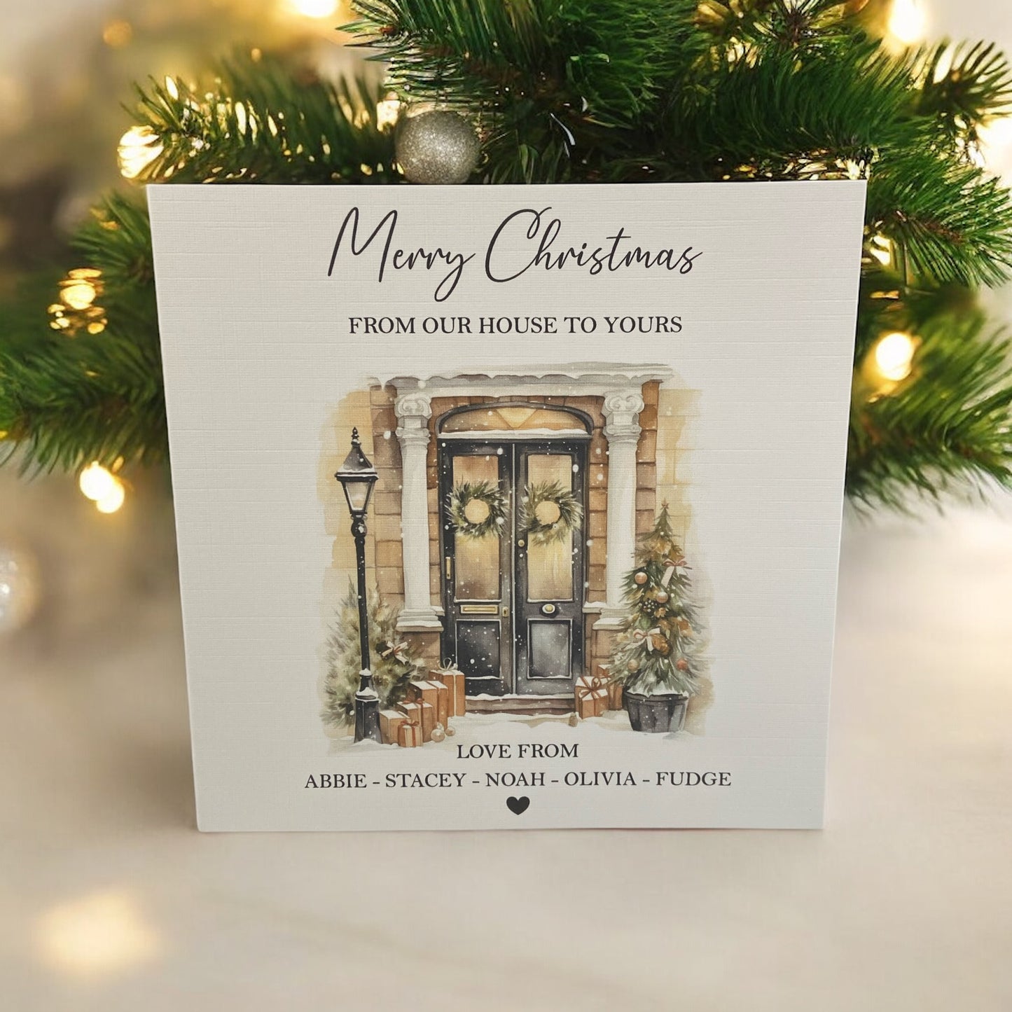 Personalised Christmas Card Pack 10, 20, 30, 40, 50