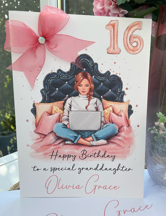Luxury Large A4 Birthday Card For Her