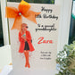 Luxury Large A4 Birthday Card For Her Autumn Girl