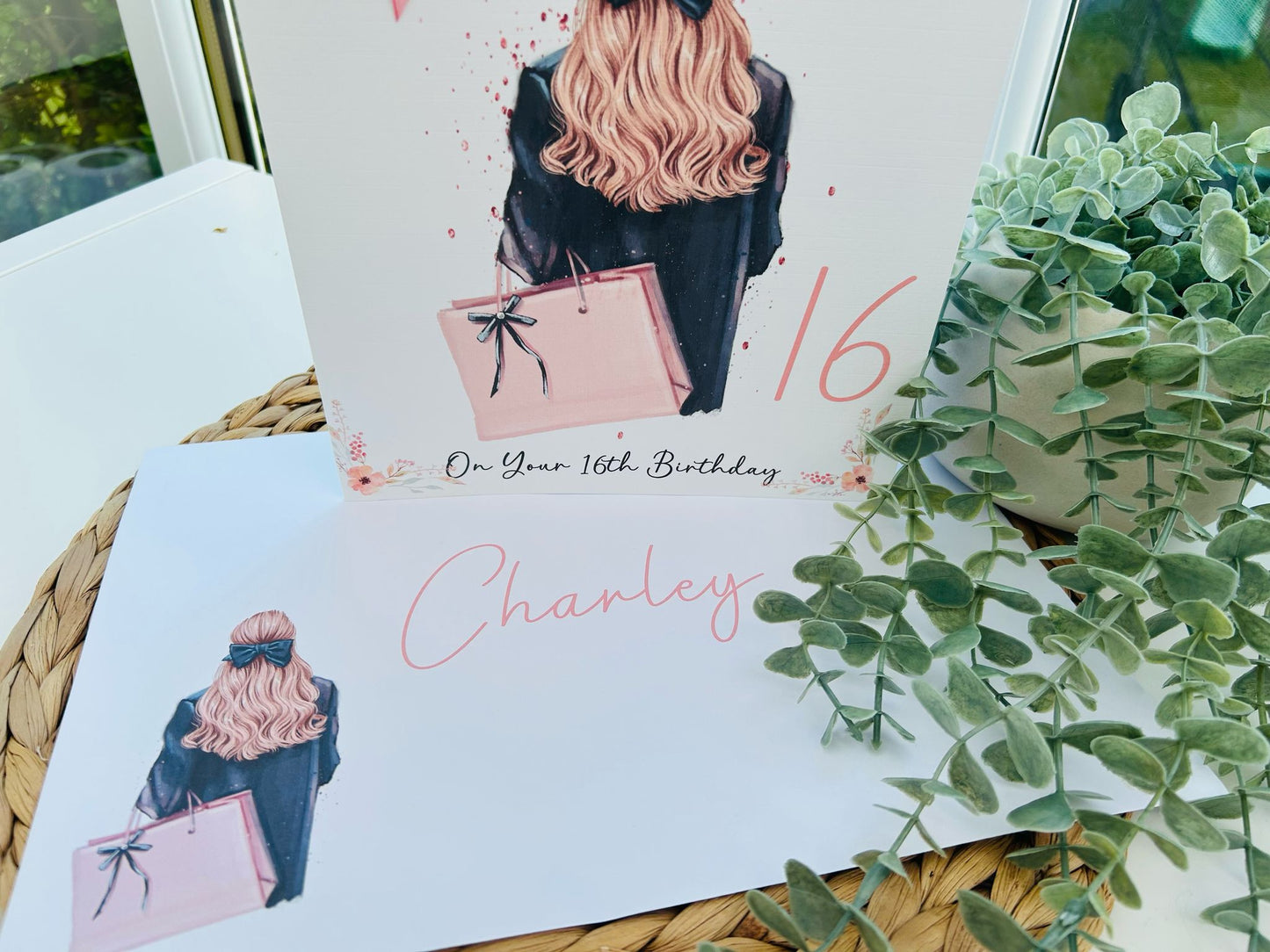Large A4 Female Birthday Card, Personalised Card For Her