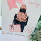Large A4 Female Birthday Card, Personalised Card For Her