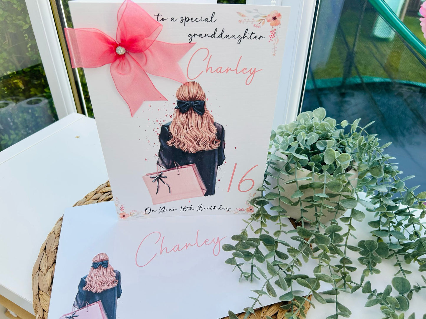 Large A4 Female Birthday Card, Personalised Card For Her