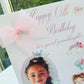Personalised Girls Large A4 Photo Birthday Card – Custom Kids Birthday Greeting with Name & Picture