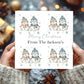 Personalised Christmas Card Pack 10, 20, 30, 40, 50 - Snowmen