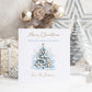 Personalised Christmas Card Pack 10, 20, 30, 40, 50 -Christmas Tree