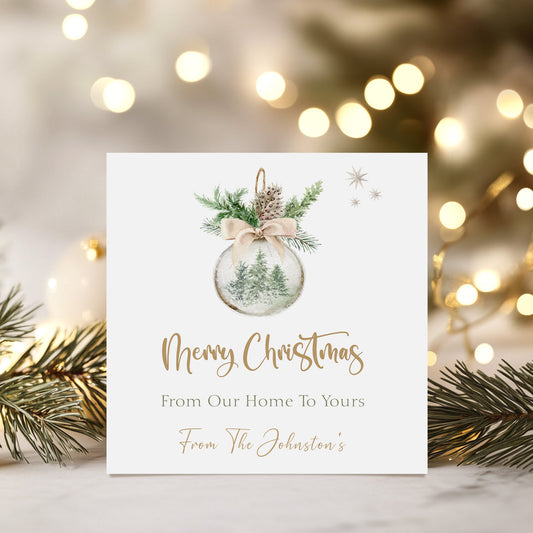 Personalised Christmas Card Pack 10, 20, 30, 40, 50