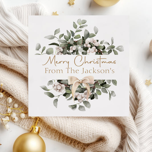 Personalised Christmas Card Pack 10, 20, 30, 40, 50