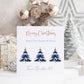 Personalised Christmas Card Pack 10, 20, 30, 40, 50 - Navy Tree