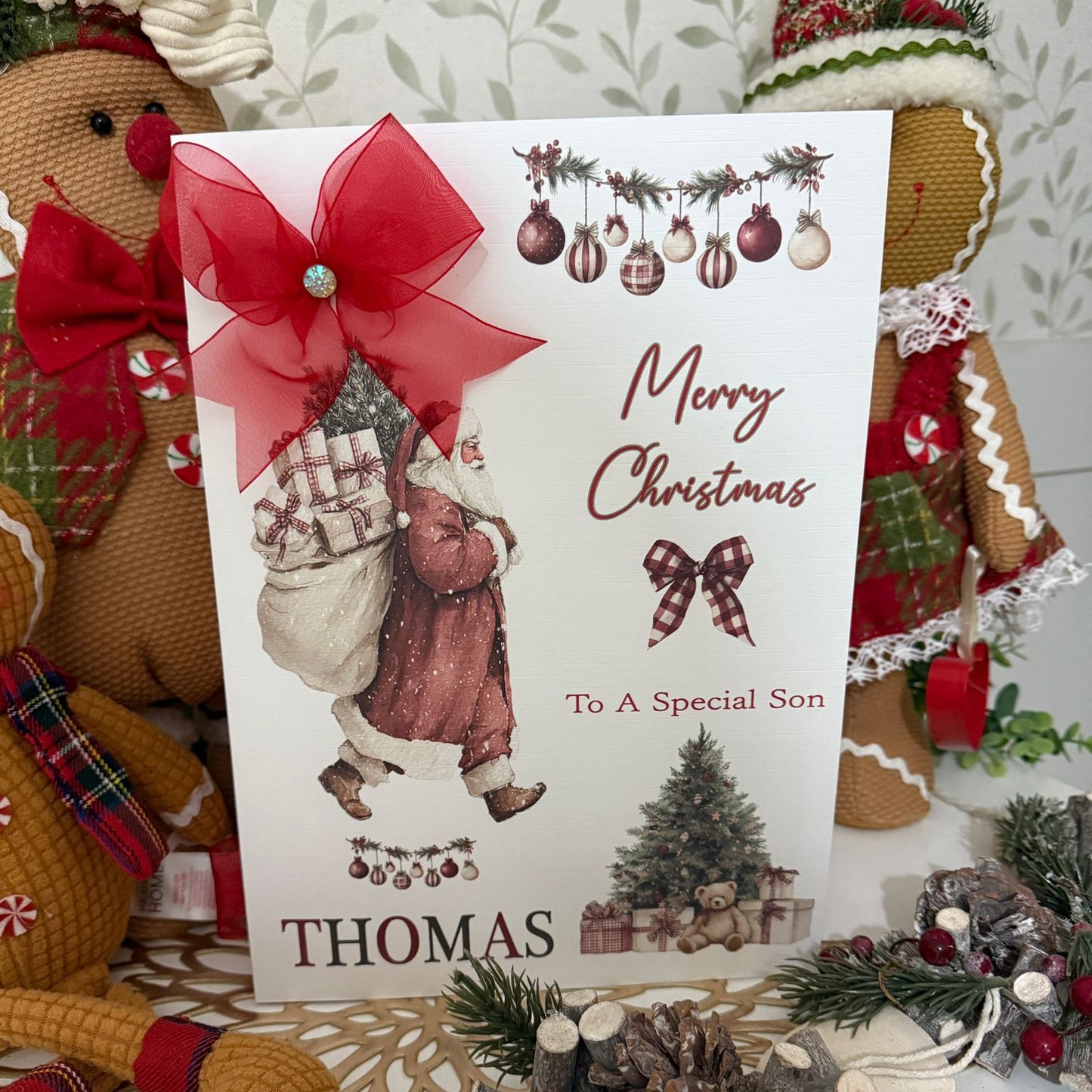 Large A4 Personalised Children's Christmas Card
