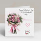 Valentines Day Card, Roses Flower Bouquet, For Her