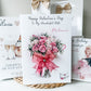 Large A4 Valentines Day Card, Roses Flower Bouquet