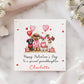 Valentines Day Card, Cute Playful Dogs