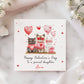 Valentines Day Card, Cute Playful Cats