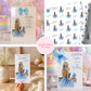 Personalised 21st Birthday Card for Girls | Blue Dress Birthday Card | Custom Name & Age Birthday Card for Her