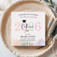 Personalised Female Graduation Card 2026 – University Graduation Congratulations Card