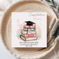 Personalised Graduation Card | Books & Graduation Cap Design