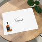 Large A4 Personalised Retirement Card Whisky Bottle