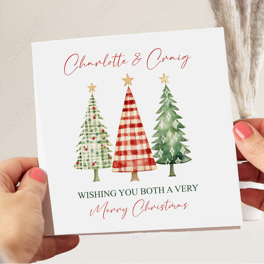 Christmas Card Tree Trio, Good Friends, Neighbours, Family