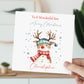 Watercolour Reindeer Christmas Card