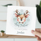 Christmas Card For Children Cute Reindeer