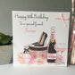 Birthday Wrapping Paper Champagne Shoes, Perfume