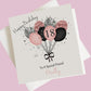 Personalised Birthday Card Glitter Effect Balloons