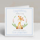 Personalised Congratulations New Baby Boy Card Watercolour Giraffe