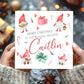 Personalised Christmas Card Gonks