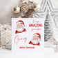 Personalised Christmas Card 'Santa