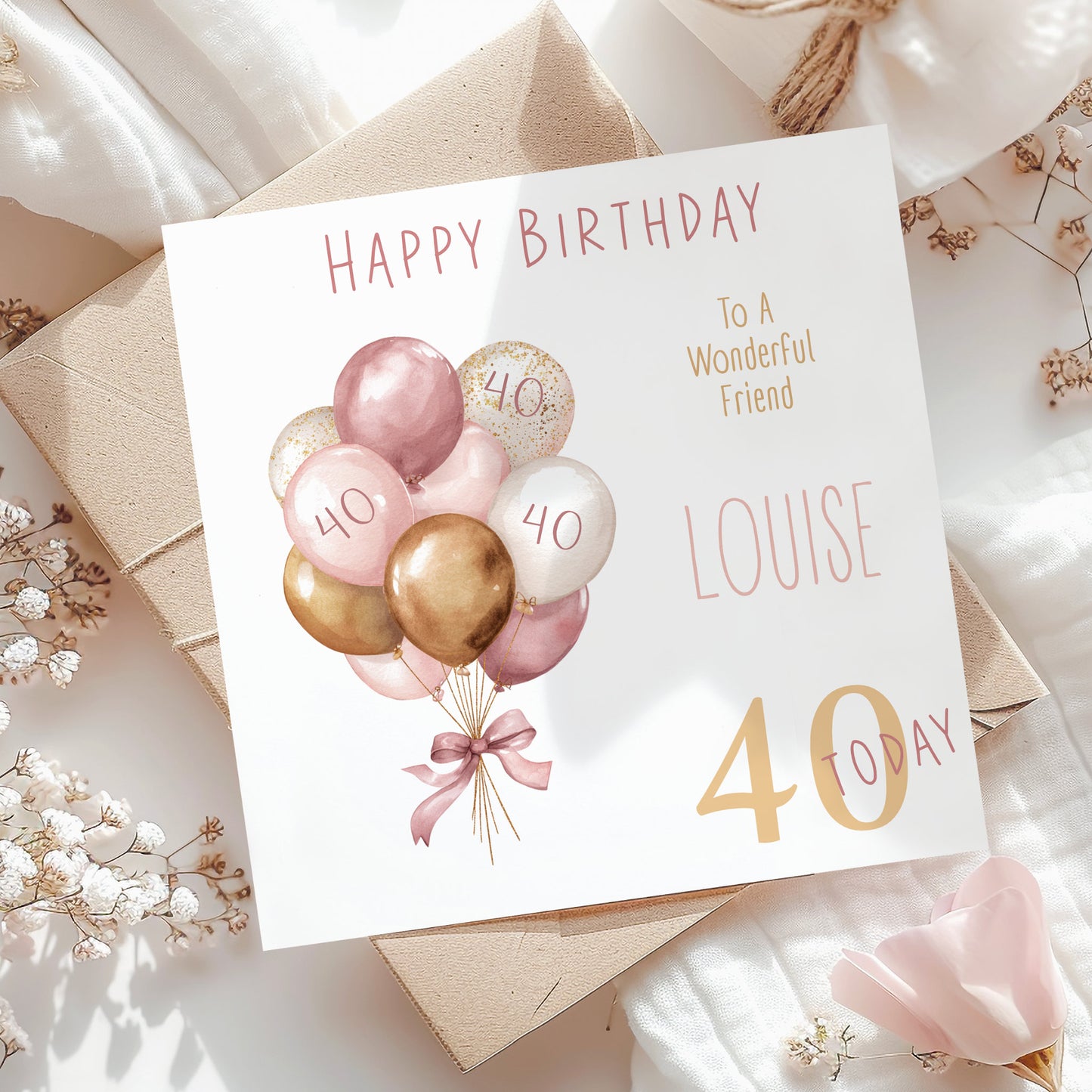 Personalised Birthday Card For Her