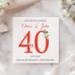 Ruby Wedding Anniversary Card