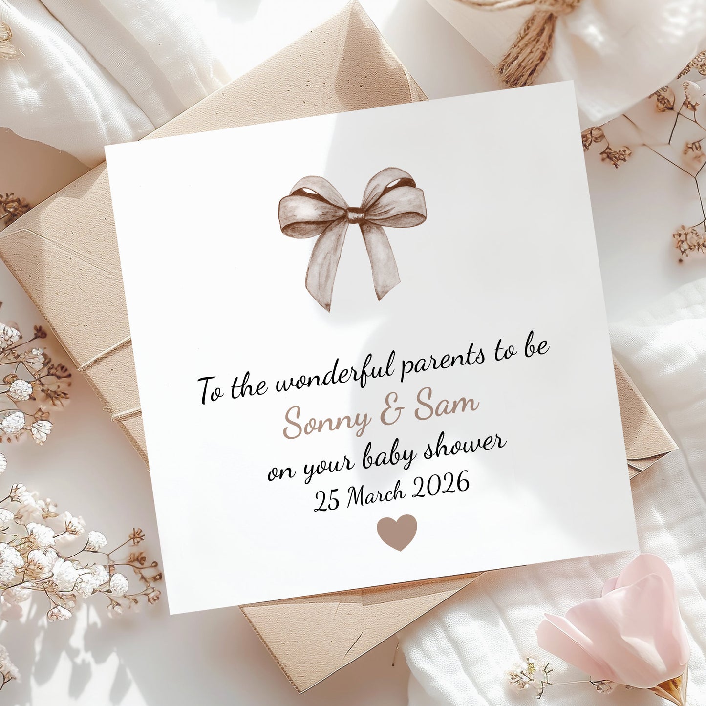 Personalised Baby Shower Card