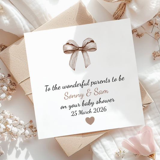Personalised Baby Shower Card