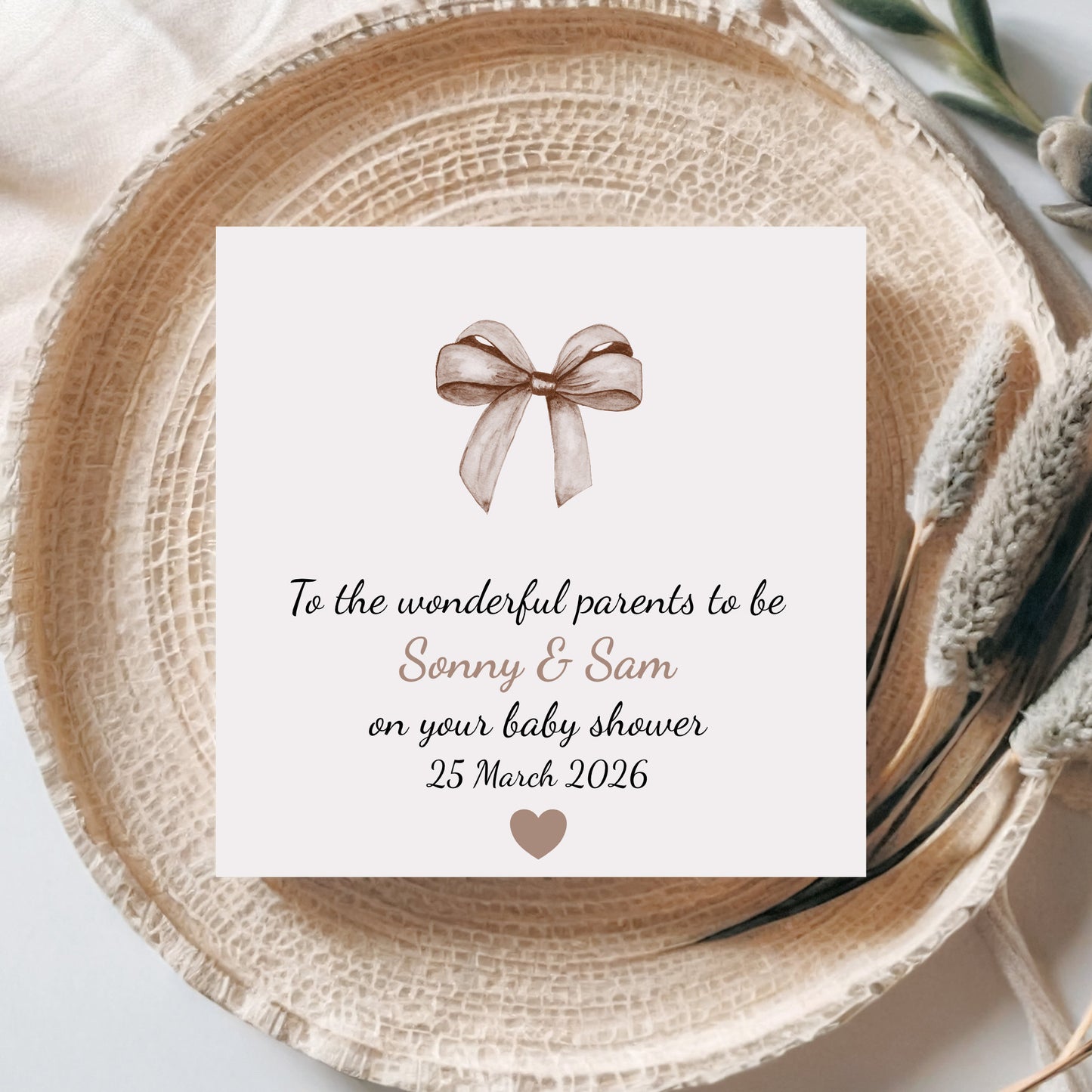 Personalised Baby Shower Card
