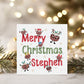 Personalised Christmas Card 'Xmas Pudding'