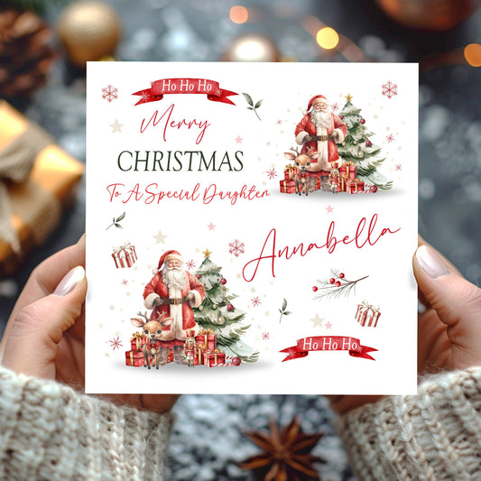 Personalised Christmas Card 'Santa'