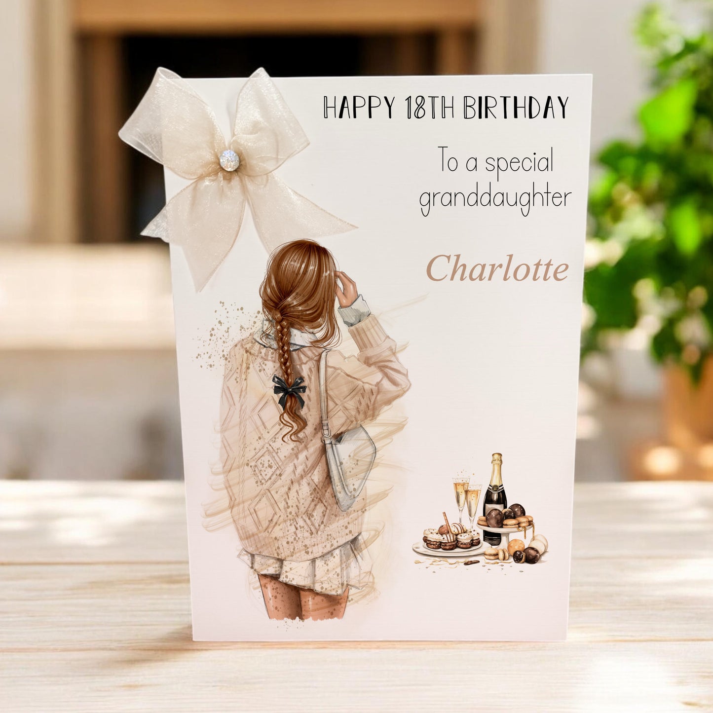 Personalised Birthday Card For Girls Sweater Girl