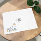Large A4 Luxury Personalised First Birthday Card, Jungle Animals