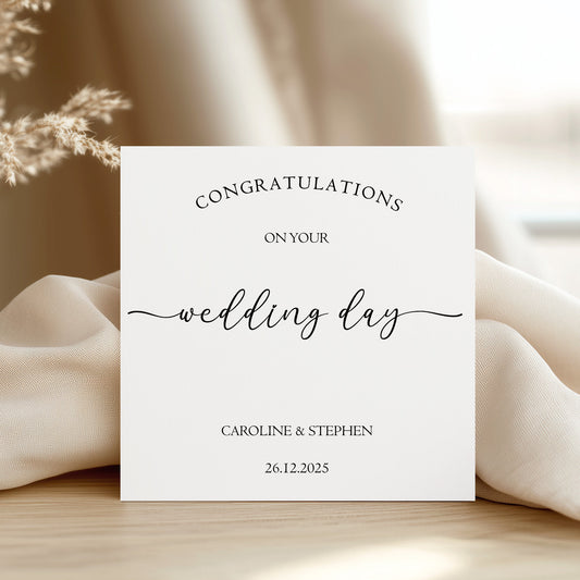 Congratulations on Your Wedding Day Card