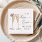 Congratulations on Your Wedding Day Card, Champagne Flutes