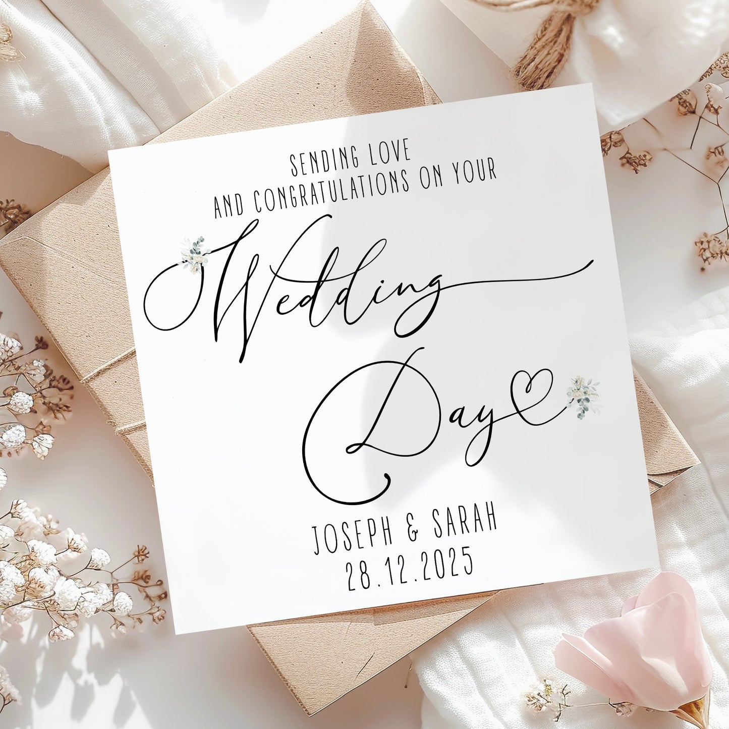 Congratulations on Your Wedding Day Card