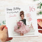 Personalised Birthday Card, Party Girl, Sister, Daughter, Granddaughter, Friend, Bestie