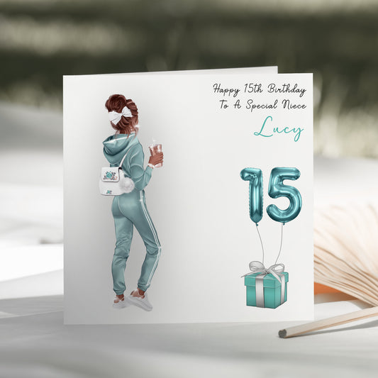 Female Birthday Card, Teenager, Daughter, Casual Girl