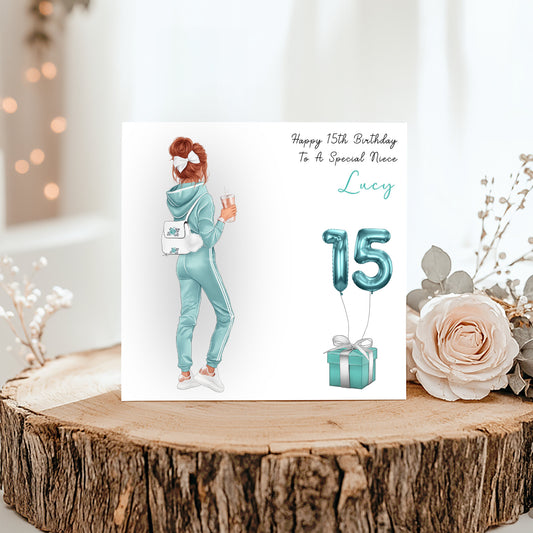 Female Birthday Card, Teenager, Daughter, Casual Girl